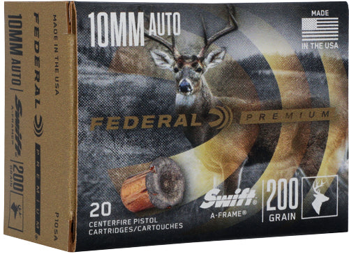 Federal Swift Premium Swift A Frame 200 Grain 10mm Auto 1100 fps 604544656190