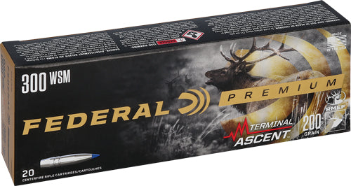 Federal .300 WSM Premium 200 grain Terminal Ascent ammunition