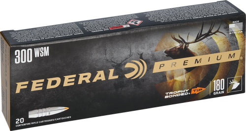 Federal .300 WSM Vital-Shok Trophy Bonded 180 grain Polymer Tip ammunition