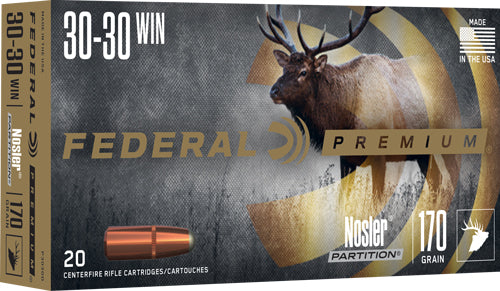 Federal .30-30 Winchester Premium 170 grain Nosler Partition ammunition