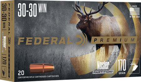 Federal .30-30 Winchester Premium 170 grain Nosler Partition ammunition