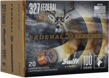 Federal .327 Federal Mag Premium 100 grain Swift A Frame ammunition