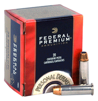Federal Premium +P Personal Defense Hydra-Shok Jacketed Hollow Point 129 Grain .38 Special 950 fps 029465088323