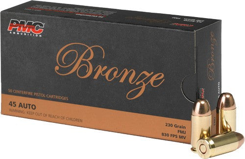 PMC 45 ACP Bronze 230gr FMJ  Pistol Ammunition