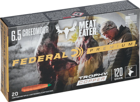 Federal Premium Copper Trophy Copper 120 Grain 6.5mm Creedmoor 2875 fps 604544623987