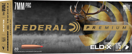 Federal Premium Classic ELD-X Extremely Low Drag-eXpanding 175 Grain 7mm PRC 3000 fps 604544690378