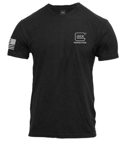 GLOCK PERFECTION FLAG TEE SHORT SLEEVE T SHIRT 2XL BLACK