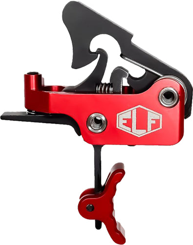 Elftmann Apex Pro Curved AR Trigger Adjustable 2.75-7 Pounds Red