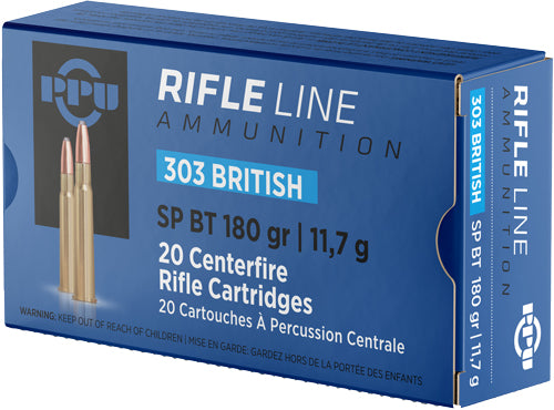 Prvi Partizan  Soft Point Boat Tail 180 Grain .303 British 2460 fps 8605003812586