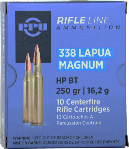 Prvi Partizan .338 Lapua Magnum Rifle 250 grain Hollow Point Boat Tail ammunition