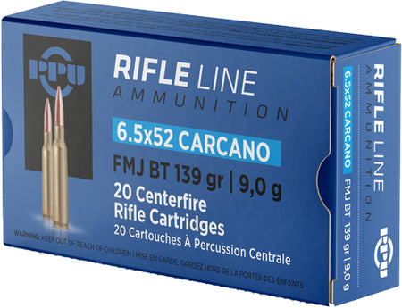 Prvi Partizan  Full Metal Jacket Boat Tail 139 Grain 6.5×52mm Carcano 2525 fps 8605003812708