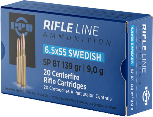 Prvi Partizan  Soft Point 139 Grain 6.5x55mm Swedish 2540 fps 8605003812722