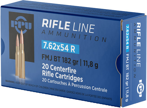 Prvi Partizan 7.62x54mmR Metric Rifle 182 grain Full Metal Jacket Boat Tail ammunition