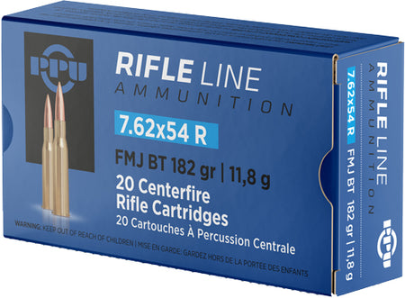 Prvi Partizan 7.62x54mmR Metric Rifle 182 grain Full Metal Jacket Boat Tail ammunition