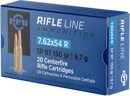 Prvi Partizan 7.62x54mmR Metric Rifle 150 grain Soft Point ammunition
