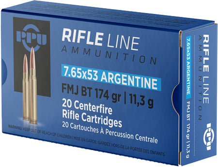 Prvi Partizan  Full Metal Jacket Boat Tail 174 Grain 7.65x53mm Argentine 2625 fps 8605003812869