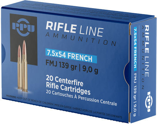Prvi Partizan 7.5x54mm French Metric Rifle 139 grain Full Metal Jacket ammunition