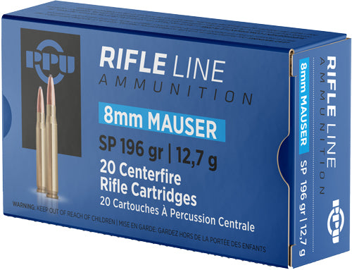 Prvi Partizan 8mm Mauser Metric Rifle 196 grain Soft Point ammunition