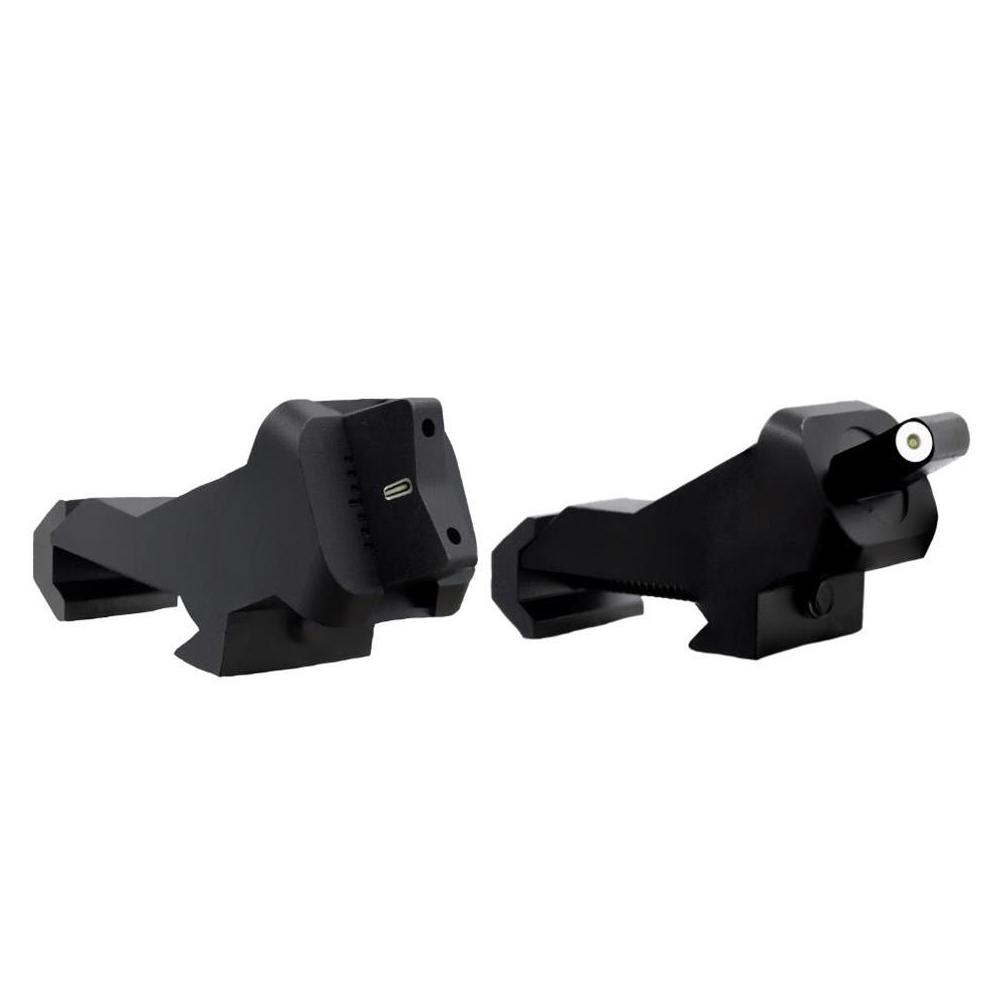 XS Sight XTI2 DXT Offset BUIS Big Dot Tritium Front and Rear Sights - 45 Degree