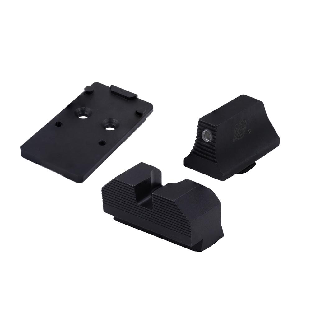 XS Sights RMR Tritium Glock MOS Optic Mount and Sight Bundle Black Finish