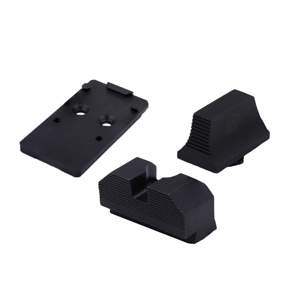 XS Sights Non-Tritium Glock MOS RMR Optic Mount and Sight Bundle Black Finish