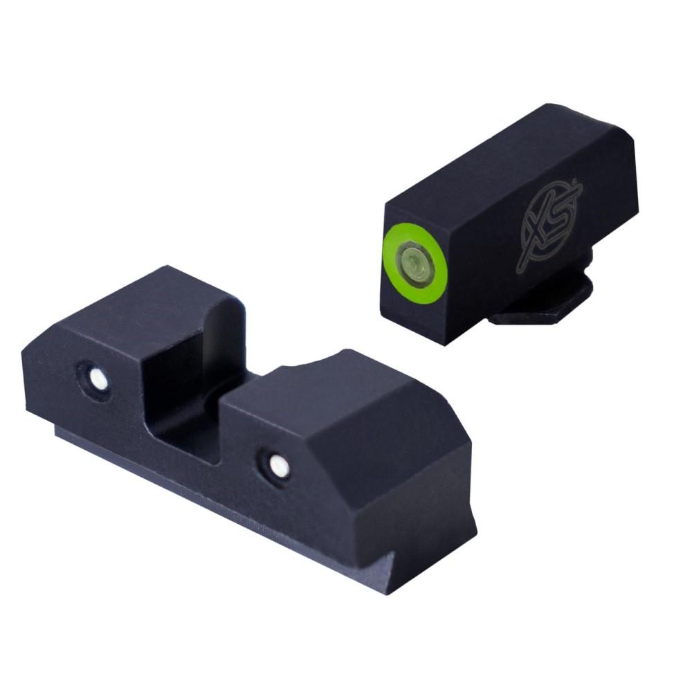 XS Sights R3D Tritium Night Sight Set Glock 42/43/43X/48 Green Bulk 20/ct