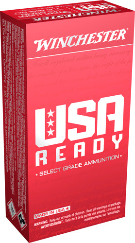 Winchester USA Ready Full Metal Jacket Flat Nose 115 Grain 9mm Luger/Parabellum 1190 fps 020892226524