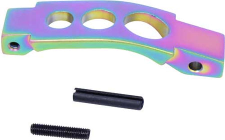 Guntec AR15 Trigger Guard Enhanced Rainbow PVD Finish