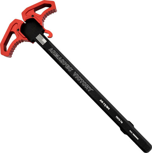 Armaspec AR15 Victory Charging Handle Red