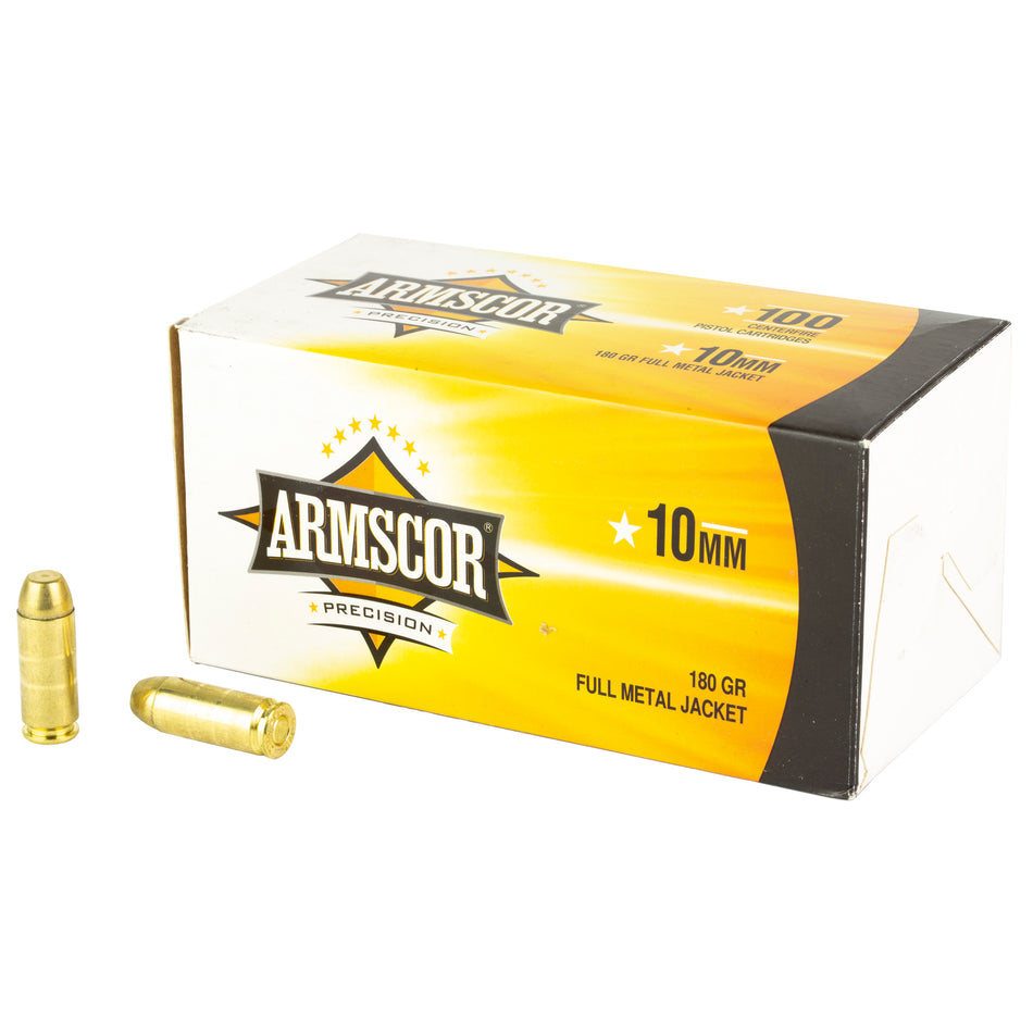 Armscor 10mm Auto Competition Value Pack 180 grain Full Metal Jacket ammunition