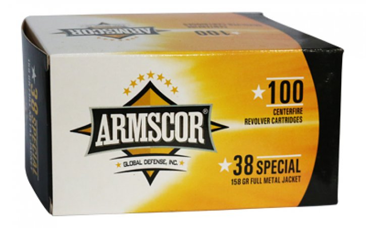 ARMSCOR .38 Special 158 gr Full Metal Jacket (FMJ)
