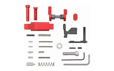 Armaspec 223/556 Superlight Lower Parts Kit SS/Red Finish