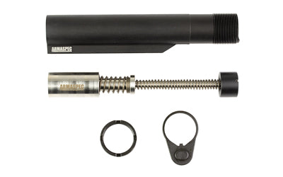 Armaspec AR-15 SRS-BB Buffer Tube Kit Gen 4 with Endplate and Castle Nut, Black ARM263-BB