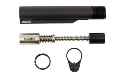Armaspec AR-15 SRS-H2 Buffer Tube Kit Gen 4 with Endplate and Castle Nut, Black ARM263-H2