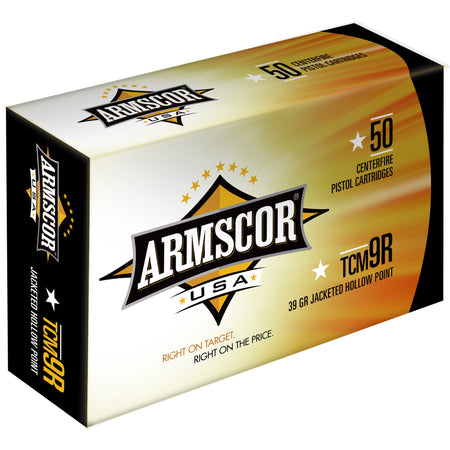 Armscor .22 TCM Precision 39 grain Jacketed Hollow Point ammunition