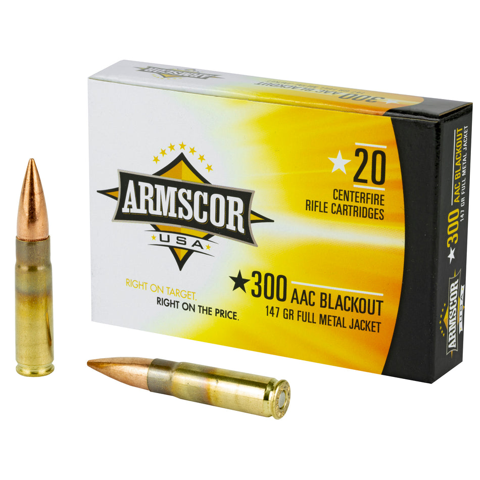 Armscor USA 300 Blackout 147 Gr Full Metal Jacket