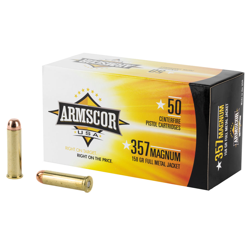 Armscor .357 Magnum Competition 158 grain Full Metal Jacket ammunition
