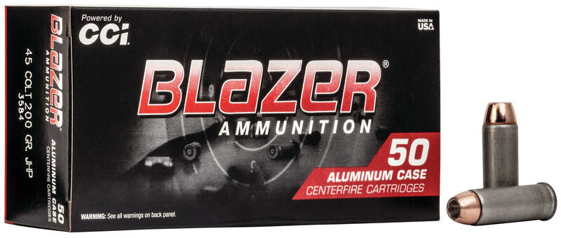 Blazer .45 Long Colt Aluminum 200 grain Jacketed Hollow Point ammunition