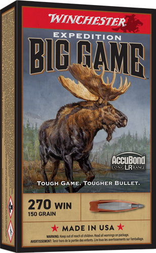 Winchester .270 Winchester Expedition Big Game 150 grain Nosler AccuBond Long-Range ammunition