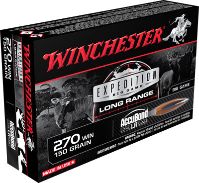 Winchester .270 Winchester Expedition Big Game 150 grain Nosler AccuBond Long-Range ammunition
