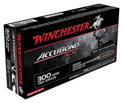 Winchester .300 WSM Expedition Big Game 180 grain AccuBond CT Polymer Tip ammunition