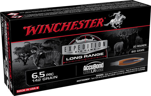 Winchester 6.5 PRC Expedition Big Game 142 grain Nosler AccuBond Long-Range ammunition