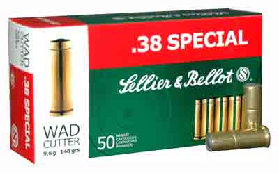 Sellier & Bellot (S&B)   148 Grain .38 Special 699 fps 754908500178