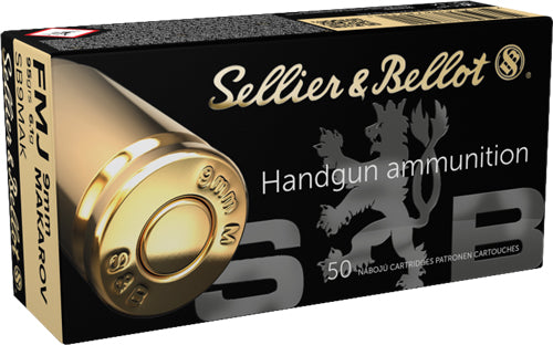 S&B 9X18MM MAKAROV 95GR FMJ RN-50RD 20BX/CS