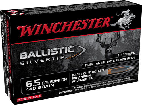 Winchester Ballistic Silvertip Rapid Controlled Expansion Polymer Tip 140 Grain 6.5mm Creedmoor 2700 fps 020892227934