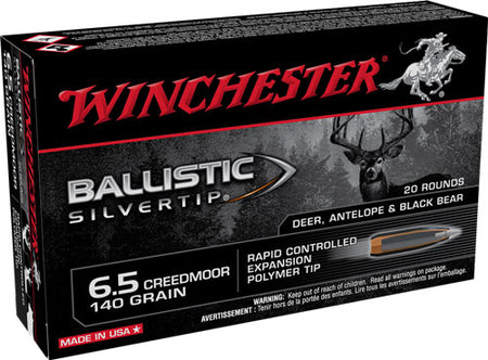 Winchester Ballistic Silvertip Rapid Controlled Expansion Polymer Tip 140 Grain 6.5mm Creedmoor 2700 fps 020892227934