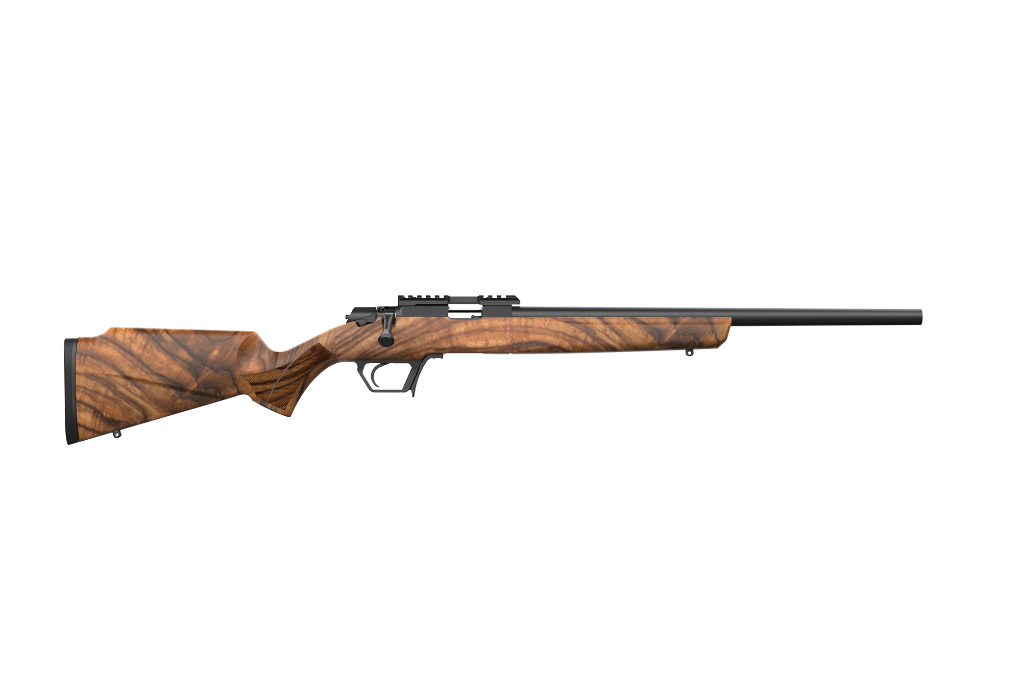 Retay USA ASD22-SWAL-20 Asend Hunter 22 LR 10+1 20" Black Heavy Barrel, Black Chrome Receiver w/Picatinny Rail, Turkish Walnut Fixed Stock