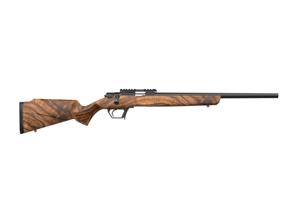 Retay USA ASD22-SWAL-16 Asend Hunter 22 LR 10+1 16" Black Heavy Barrel, Black Chrome Receiver w/Picatinny Rail, Turkish Walnut Fixed Stock