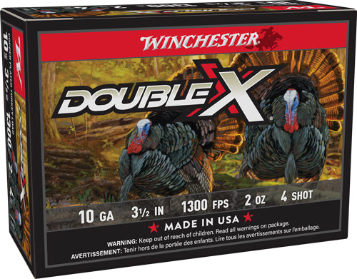 Winchester STH104 Double X High Velocity Turkey 10 Gauge 3.5" 2oz 4 Shot 1300 fps 020892013674