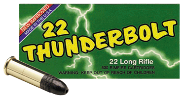 Remington Thunderbolt Round Nose 40 Grain .22 Long Rifle 1255 fps 047700002507